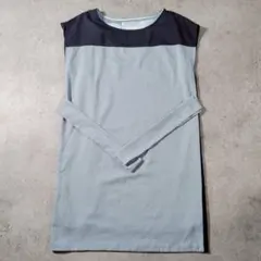 【美品】OFUON オフオン 切替デザイン ワンピース（40・L相当）