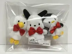 4ポチャッコ 指人形マスコットホルダー　35周年レッドリボン