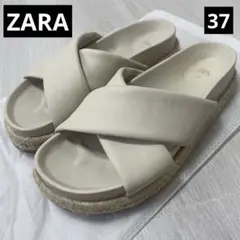 ZARA レザーサンダル 37