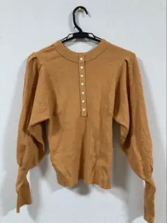 ♥️ sense of place リブニットトップス ワンサイズ