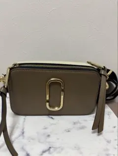 MARC JACOBS スナップショット カメラバッグ ベージュ×白×黒
