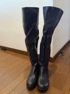 ブラウン ロングブーツ 26.0cm