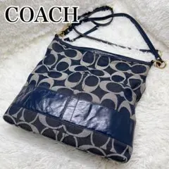 coach コーチ ショルダーバッグ s75 シグネチャー デニム 12549