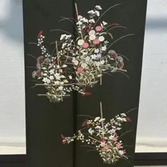 D261 夏着物 訪問着 手描き花模様 絽 正絹 しつけ糸付き未使用極美品