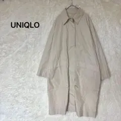 UNIQLO ステンカラー　ロング　スプリングコート　XL ベージュ　ゆったり