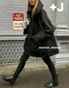 美品★ユニクロ+J ハイブリッドダウンコート　Lサイズ