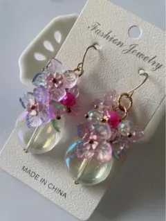 Flower beads×ドーム*ピアス イヤリング - メルカリ