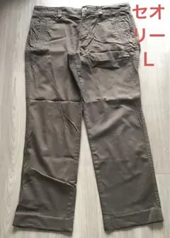 Theory カーキ チノパン　Ｌのサムネイル