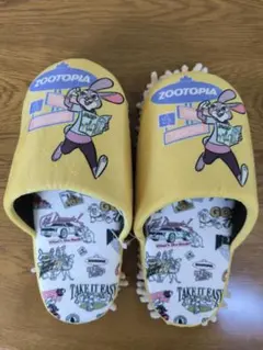 新品 ディズニー ズートピア ニック＆ジュディ スリッパ 23〜25センチ