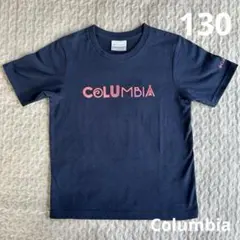130 コロンビア　半袖　Columbia ネイビー Tシャツ Sサイズ　キッズのサムネイル