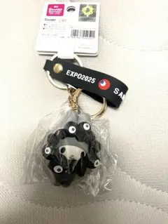 サンリオ　ミャクミャク　マイメロディ　黒キーホルダー