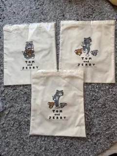 トムとジェリーハッピーくじ　C賞トートバッグ3種セット