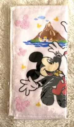 未開封 ディズニー 公式ノベルティ ミニタオル ハンカチ ミッキー&ミニー