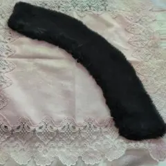 黒ファーつけ襟約59cm 幅9.5cm