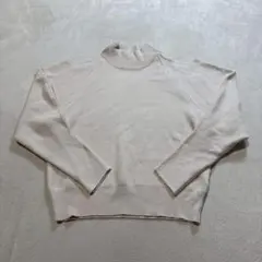 MURUA アイボリー ハイネック ニットセーター 長袖　肩あき フリーサイズ