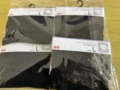 新品　UNIQLO ユニクロ　ショーツ　ジャストウエスト　Lサイズ4枚　ブラック