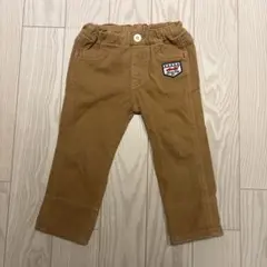 ミキハウス キッズ パンツ折り返しチェック 90cm