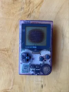 【ジャンク品】ゲームボーイポケット　本体　クリアパープル
