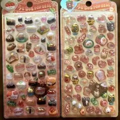 ボンボンドロップシール　お寿司　カフェ系　2枚　うるちゅる
