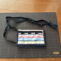 LeSportsac ストライプ ショルダーバッグ