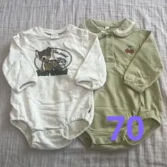 ベビー服 ロンパース futafuta まとめ売り 70