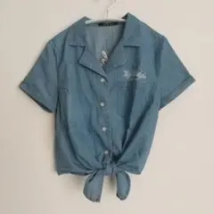 INGNI 裾縛りデニムシャツ
