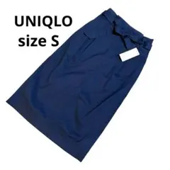 未使用品　UNIQLO ハイウエストナロースカート　ベルト付のサムネイル