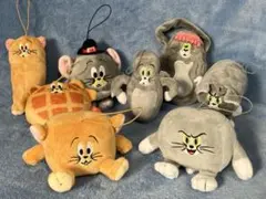 Tom &Jerry トムとジェリー　ファニーアートマスコット８体まとめ売り