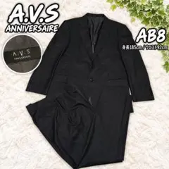 AOKI A.V.S スーツセットアップAB8グレー ストライプタスマニアウール