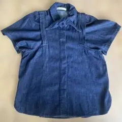 MOUSSY デニム　半袖ブラウス