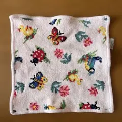 FEILER 花と昆虫刺繍 ハンカチ