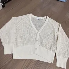 green label relaxing 透かし編みカーディガンfree試着のみ