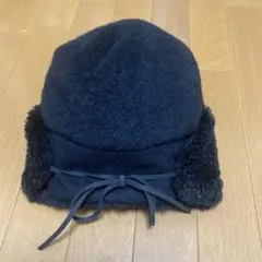 ORIENT ブラック バケットハット 耳あて付き