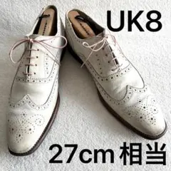 ポールスミス ウィングチップ ドレスシューズ UK8 アイボリー イタリア製のサムネイル