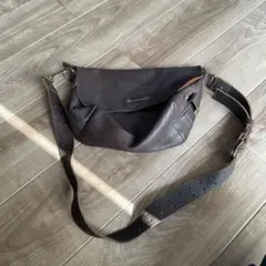 ダークブラウン レザー ショルダーバッグ