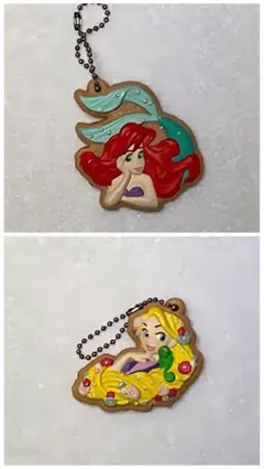 新品☆ディズニープリンセス クッキーチャーム アリエル・ラプンツェル