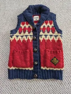 【未使用に近い】子供ベスト　サイズS　ブランシェス