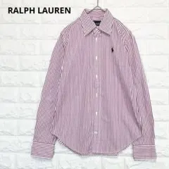 ラルフローレン シャツ ストライプ スリムフィット ポニー刺繍 綿 P1898