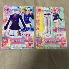 アイカツ スターライト学園制服 ブーツ 2枚セット 미사용 品 ラスト