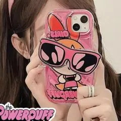 パワーパフガールズ iPhone15用ケース サングラス付き