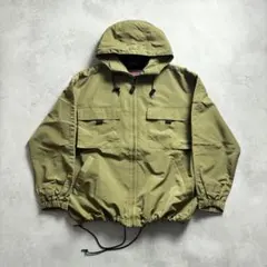 ~00s OLD VANS 袖ロゴ 短丈 ワイド フーディ ナイロンジャケット