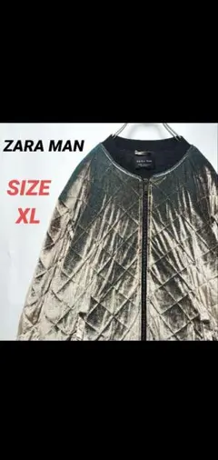 ZARA MAN　ザラ　キルティングジャケット　ブルゾン　メンズ　XL