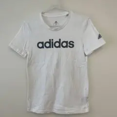 adidas ロゴプリント 半袖Tシャツ M ホワイト