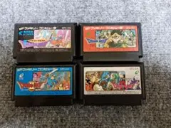 ファミコンRPGまとめ売り！エニックス　ドラゴンクエスト・Ⅱ・Ⅲ・Ⅳ　フルセット
