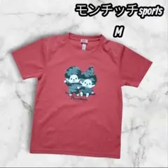 【美品】 モンチッチ sports 半袖 シャツ トップス レッド M 91