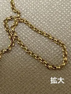 K18 ネックレスチェーン　フリーアジャスター　2.6g 【K18査定済】