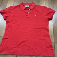 LACOSTE レッド ポロシャツ 半袖
