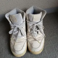 ナイキ NIKE メンズ ハイカットスニーカー 白 25cm