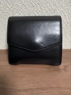 万双 ダブルホーウィン 被せ型財布 ブラック - メルカリ