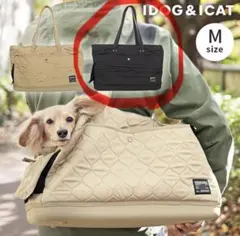 idog&icat 犬 ペット トートキャリーバッグ M ブラックのサムネイル